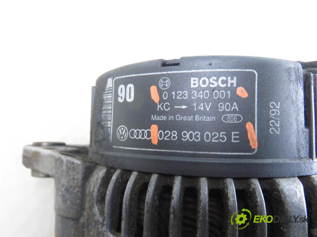 AUDI 80 (8C, B4) SEDAN 1992 66,00 1.9 TDI - 1Z 1896,00 Alternátor 0123340001 ; 028903025E (Alternátor)