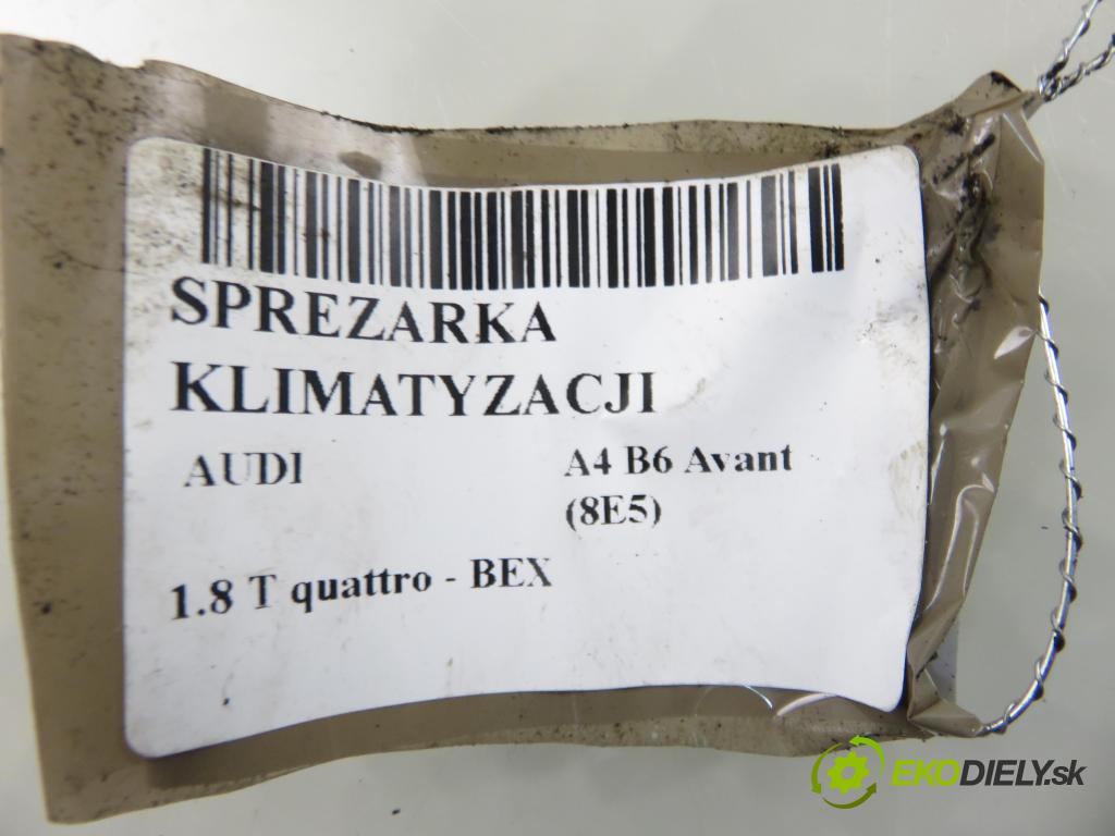 AUDI A4 Avant (8E5, B6) KOMBI 2004 140,00 1.8 T quattro - BEX 1781,00 KOMPRESOR: klimatizácie 4472209560 (Kompresor klimatizácie)