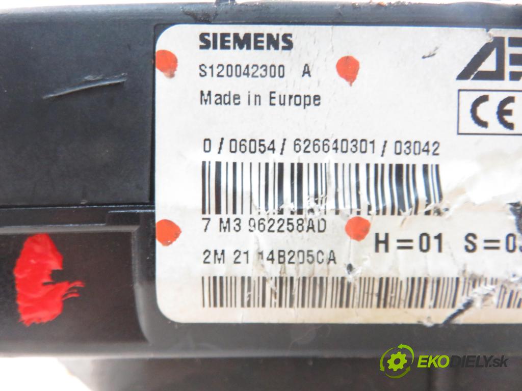 VW SHARAN (7M8, 7M9, 7M6) VAN 2003 96,00 1.9 TDI PD 130 - ASZ 1896,00 MODUL BSI 7M3962258AD ; S120042300A