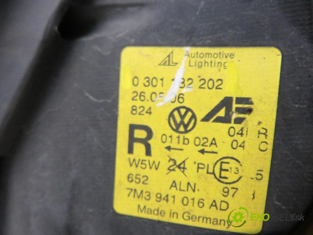 VW SHARAN (7M8, 7M9, 7M6) VAN 2006 85,00 1.9 TDI PD 115 - AUY 1896,00 Svetlo PP 0301182202