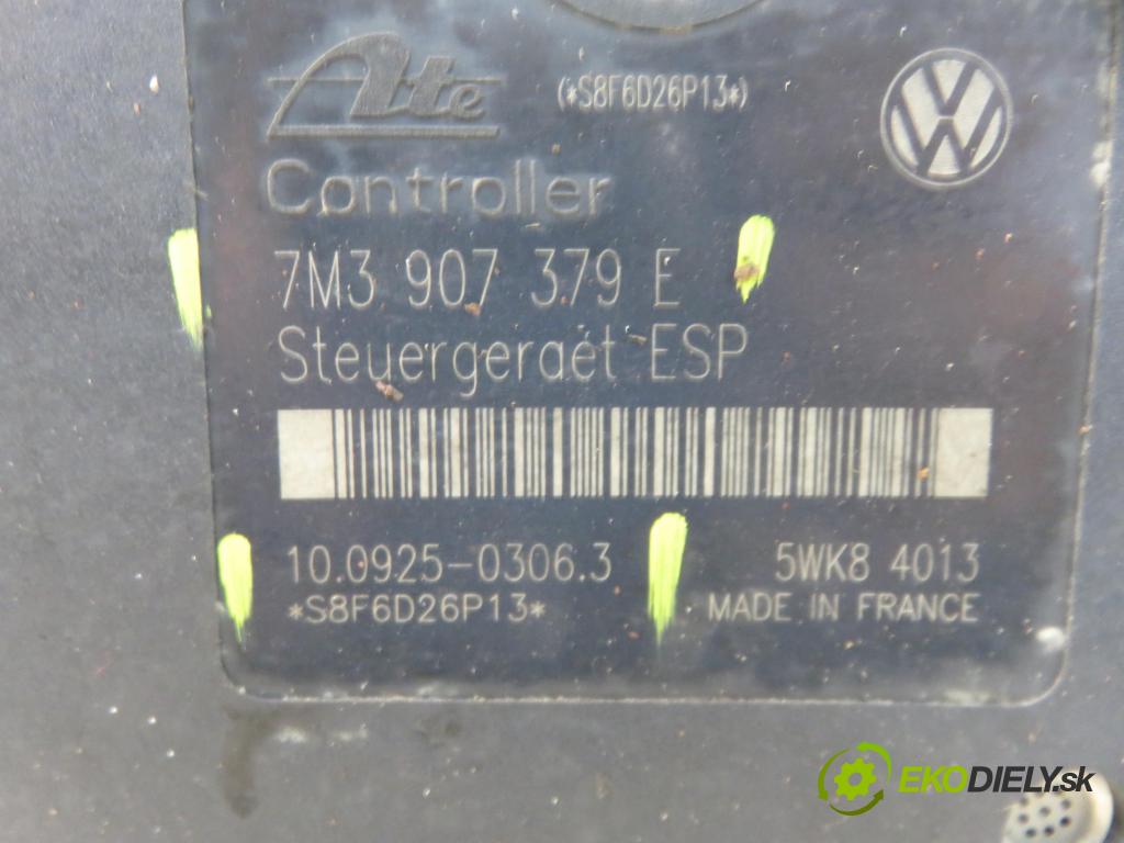 VW SHARAN (7M8, 7M9, 7M6) VAN 2006 85,00 1.9 TDI PD 115 - AUY 1896,00 Pumpa ABS 7M3907379E ; 10092503063 ; 7M3614111M (Pumpa ABS)