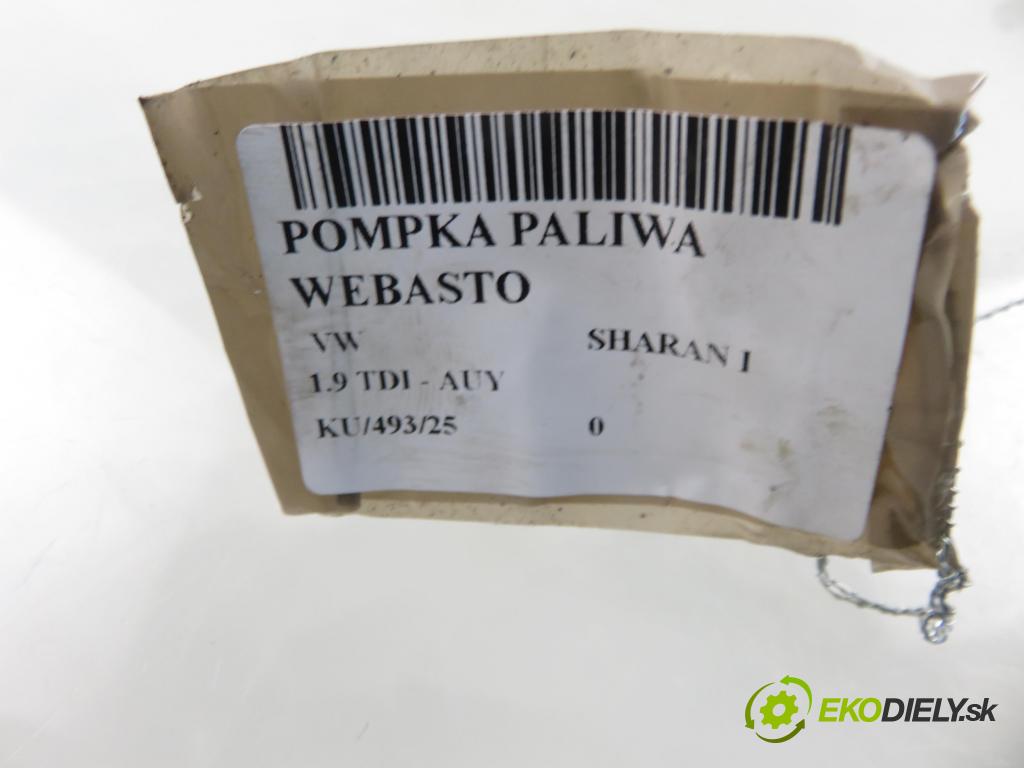 VW SHARAN (7M8, 7M9, 7M6) VAN 2006 85,00 1.9 TDI PD 115 - AUY 1896,00 pumpa paliva Webasto 20180945