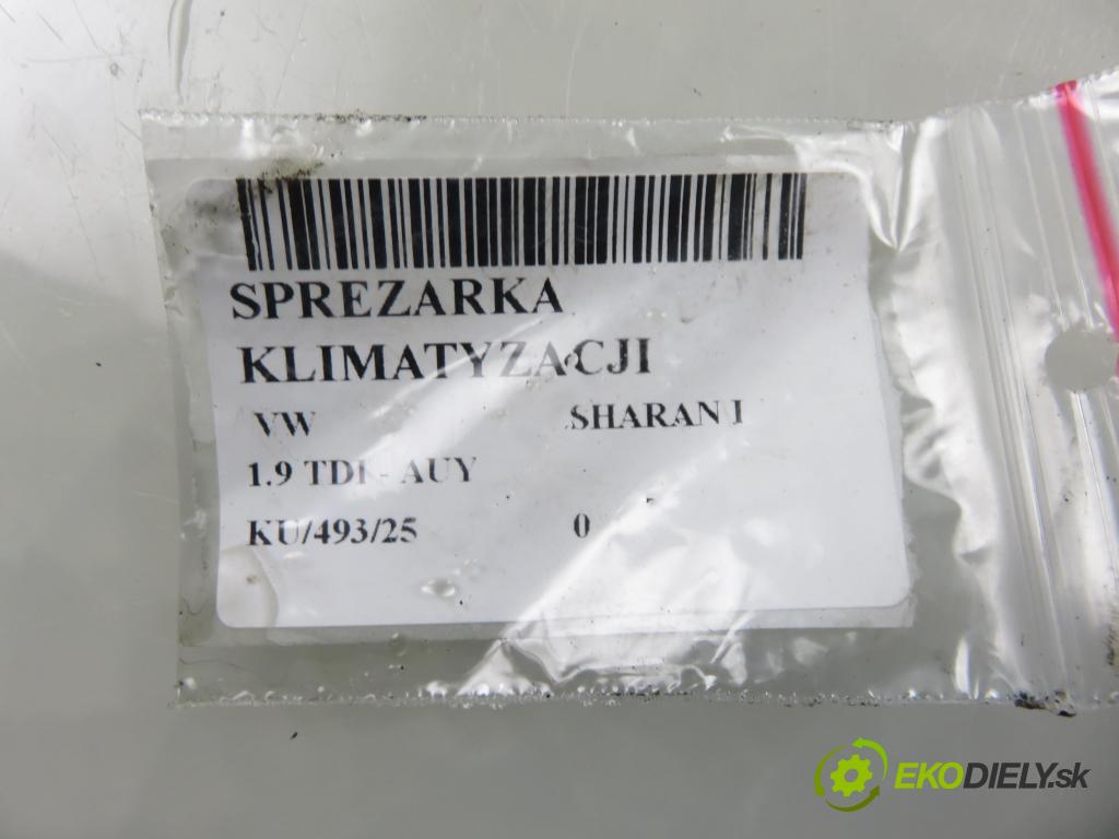 VW SHARAN (7M8, 7M9, 7M6) VAN 2006 85,00 1.9 TDI PD 115 - AUY 1896,00 KOMPRESOR: klimatizácie 8FK351127481 (Kompresor klimatizácie)