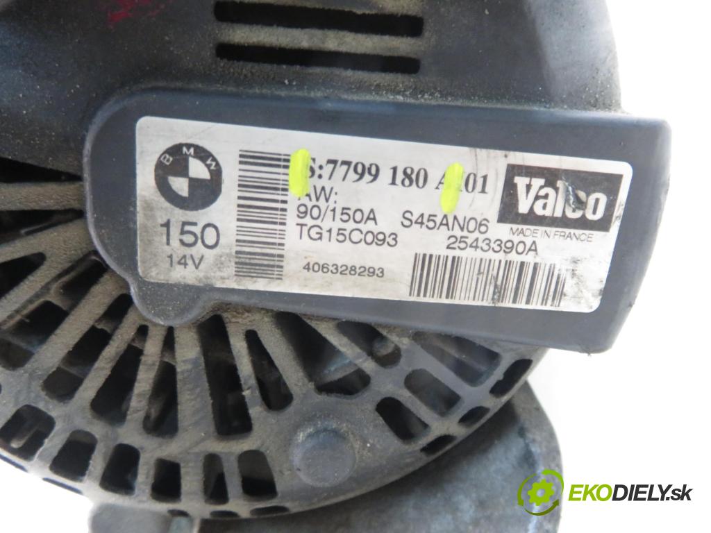 BMW 3 (E90) SEDAN 2006 120,00 2.0 320 d 163 1995,00 Alternátor 7799180 (Alternátor)