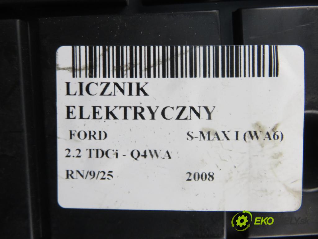 FORD S-MAX (WA6) MINIVAN 2008 129,00 2.2 TDCi - Q4WA 2179,00 Prístrojovka elektrický 8M2T10849VB