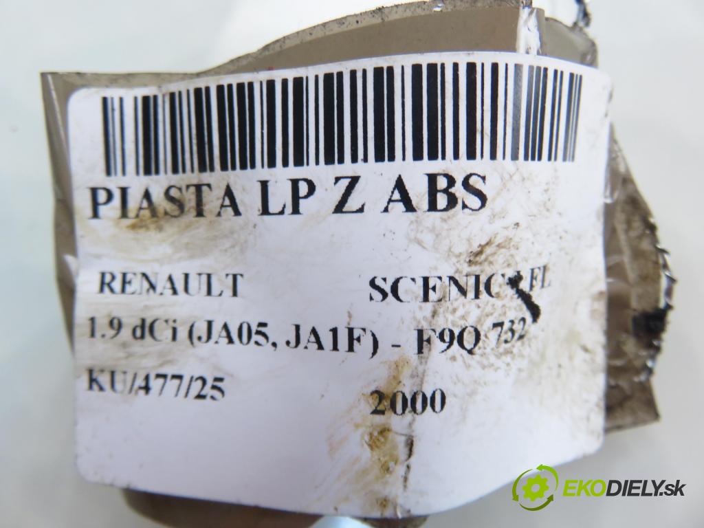 RENAULT SCENIC I (JA0/1_) MINIVAN 2000 75,00 1.9 dCi 102 - F9Q 732 1870,00 náboj LP ABS 