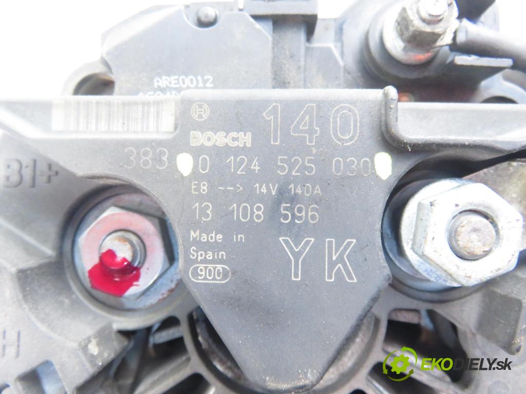 OPEL VECTRA C (Z02) SEDAN 2003 74,00 2.0 DTI 16V 101 - Y 20 DTH 1995,00 Alternátor 0124525030 (Alternátor)