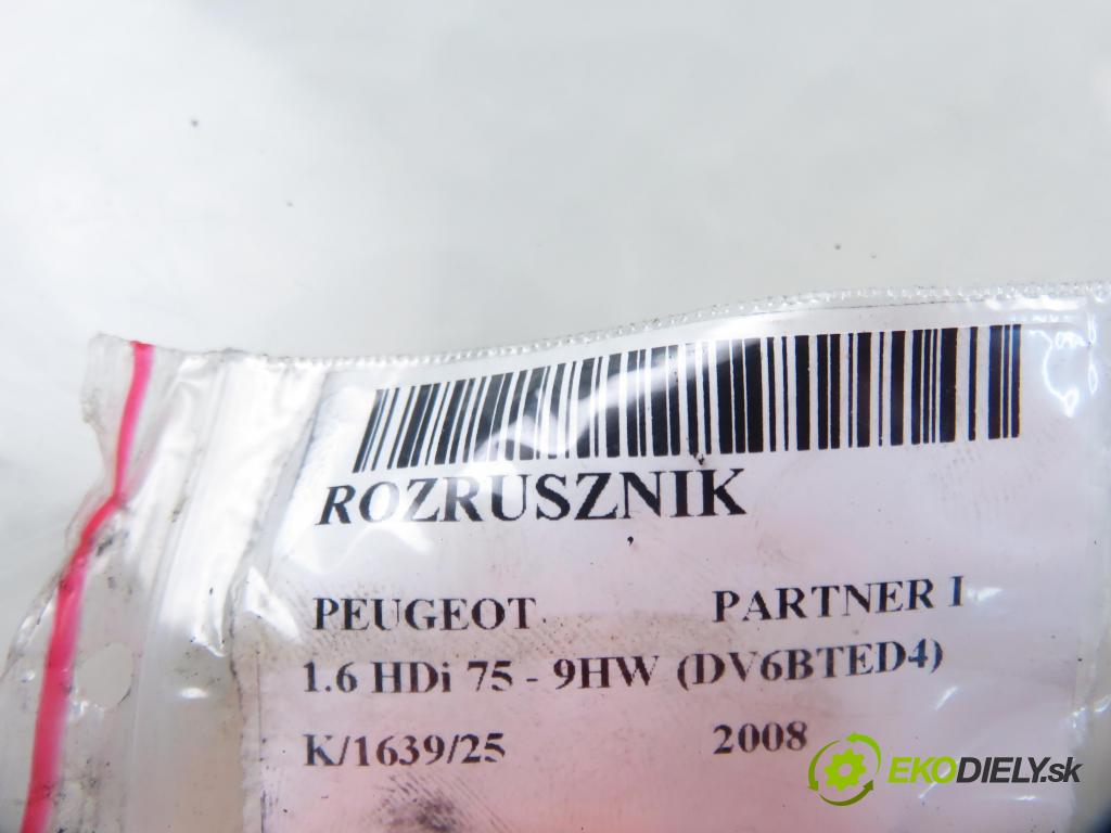 PEUGEOT PARTNER Skrzynia (5_, G_) KOMBIVAN 2008 55,00 1.6 HDi 75 - 9HW (DV6BTED4) 1560,00 startér S3057 (Startér)