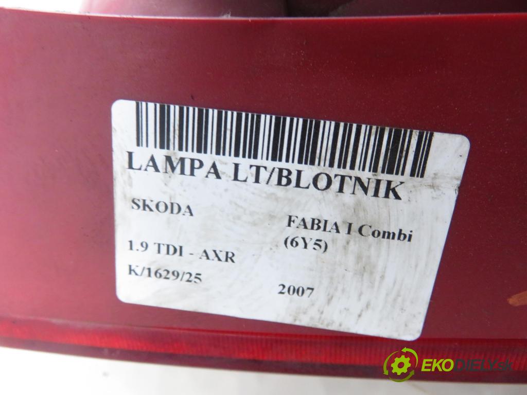 SKODA FABIA I Combi (6Y5) KOMBI 2007 74,00 1.9 TDI - AXR 1896,00 Svetlo ľavé zadné