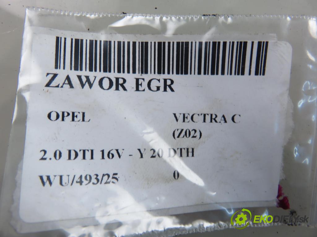 OPEL VECTRA C (Z02) SEDAN 2003 74,00 2.0 DTI 16V 101 - Y 20 DTH 1995,00 VENTIL EGR 00005321C5