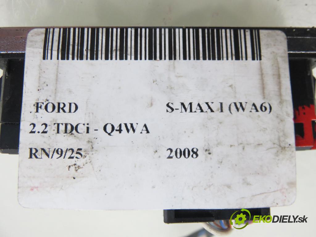 FORD S-MAX (WA6) MINIVAN 2008 129,00 2.2 TDCi - Q4WA 2179,00 vypínač / prepínač 6M2T7Z155AD