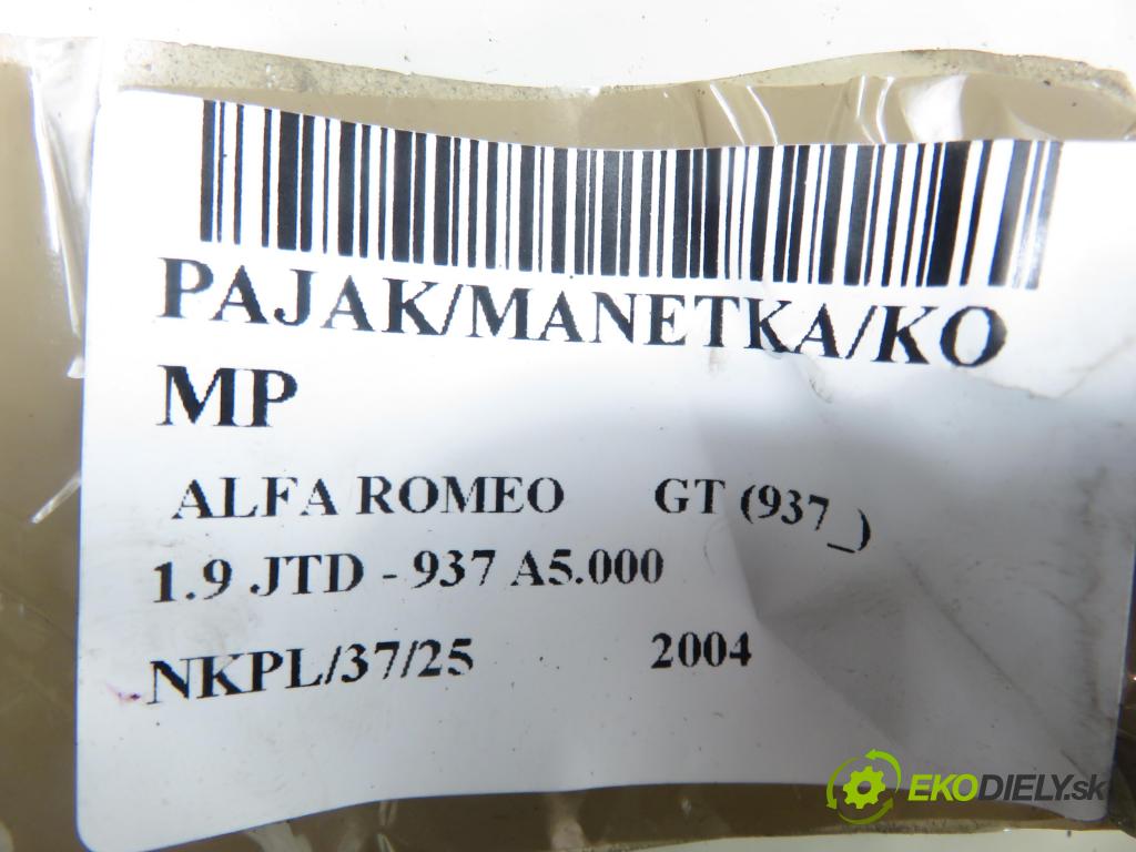 ALFA ROMEO GT (937_) COUPE 2004 110,00 1.9 JTD - 937 A5.000 1910,00 páčka/prepínač 01560405780