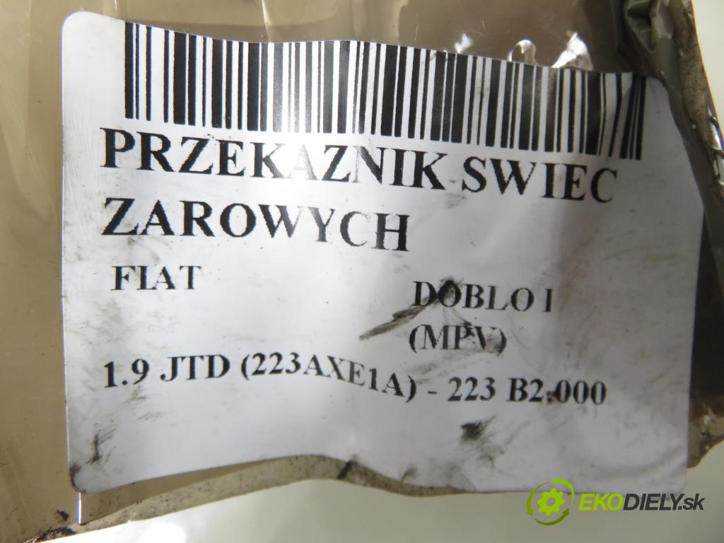 FIAT DOBLO nadwozie wielkoprzestrzenne (MPV) (119_, 223_) KOMBIVAN 2003 74,00 1.9 JTD (223AXE1A) - 223 B2.000 1910,00 RELÉ: JÚN: 0281003018