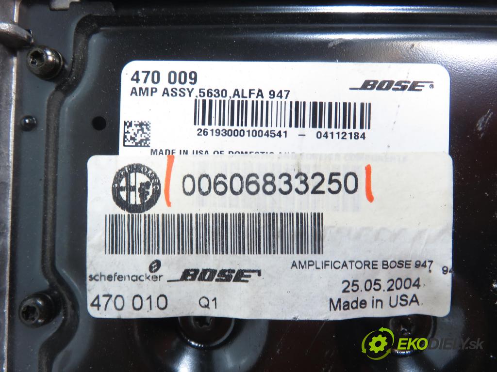 ALFA ROMEO GT (937_) COUPE 2004 110,00 1.9 JTD - 937 A5.000 1910,00 Zosilňovač 00606833250 (Zosilňovač)