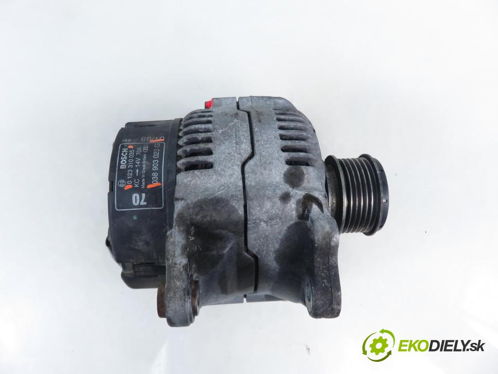 VW GOLF IV (1J1) HB 1998 66,00 1.9 TDI - AGR 1896,00 Alternátor 038903023G ; 0123310035 (Alternátor)