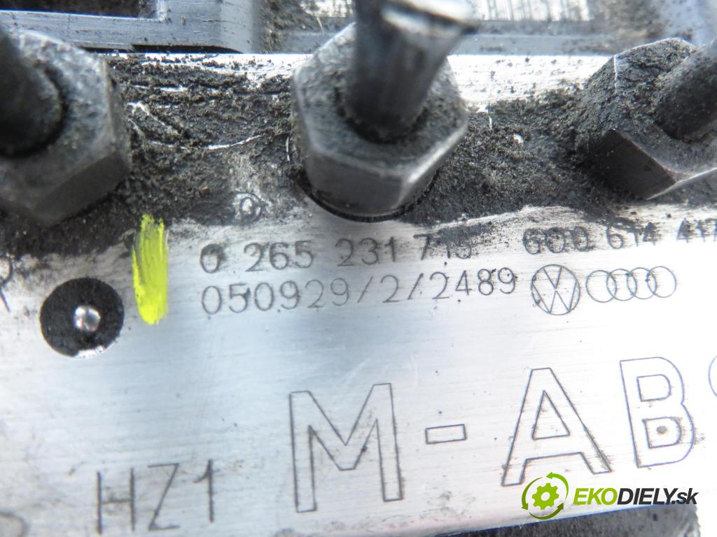 SKODA FABIA I Combi (6Y5) KOMBI 2007 74,00 1.9 TDI - AXR 1896,00 Pumpa ABS 0265800512 ; 6Q0614417P ; 0265231715 (Pumpa ABS)