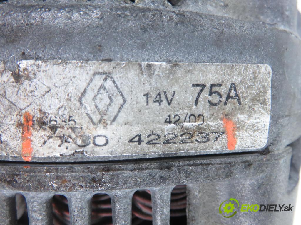 RENAULT CLIO II (BB_, CB_) HB 2001 55,00 1.4 (B/CB0C) - E7J 780 1390,00 Alternátor 7700422237 (Alternátor)