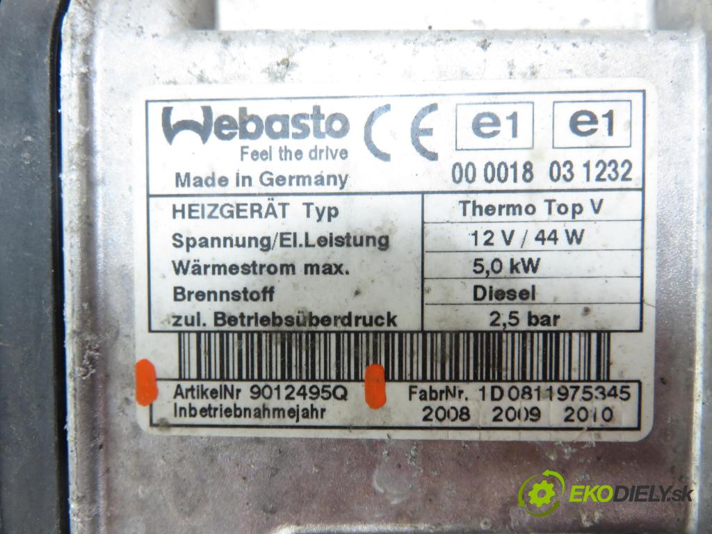 FORD S-MAX (WA6) MINIVAN 2008 129,00 2.2 TDCi - Q4WA 2179,00 Webasto 9012495Q (Webasto (nezávislé kúrenie))