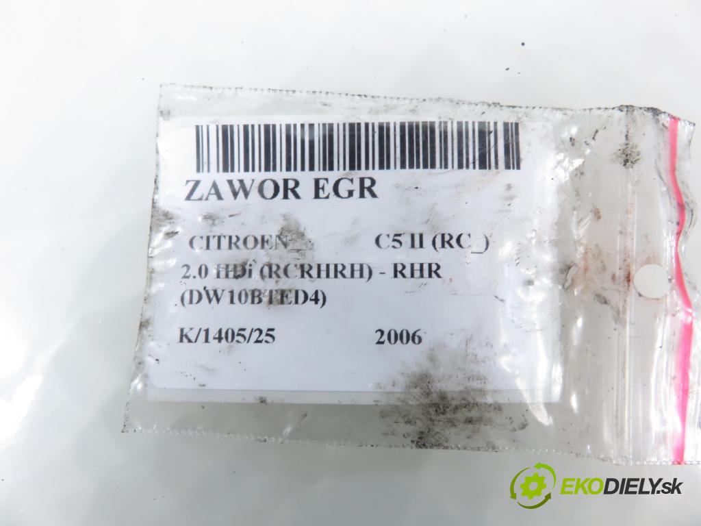 CITROEN C5 II (RC_) LIFTBACK 2006 100,00 2.0 HDi 136 - RHR (DW10BTED4) 1997,00 VENTIL EGR 9681825280 ; 9645689780