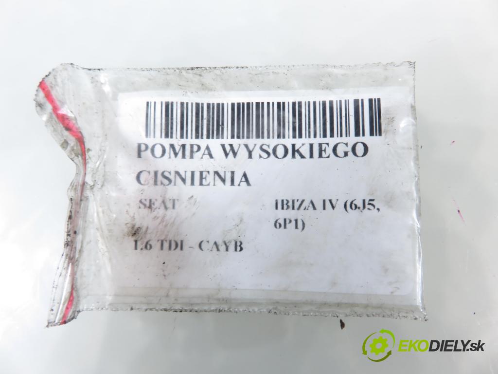 SEAT IBIZA IV (6J5, 6P1) HB 2010 66,00 1.6 TDI - CAYB 1598,00 Pumpa vysokého tlaku 03L130755E