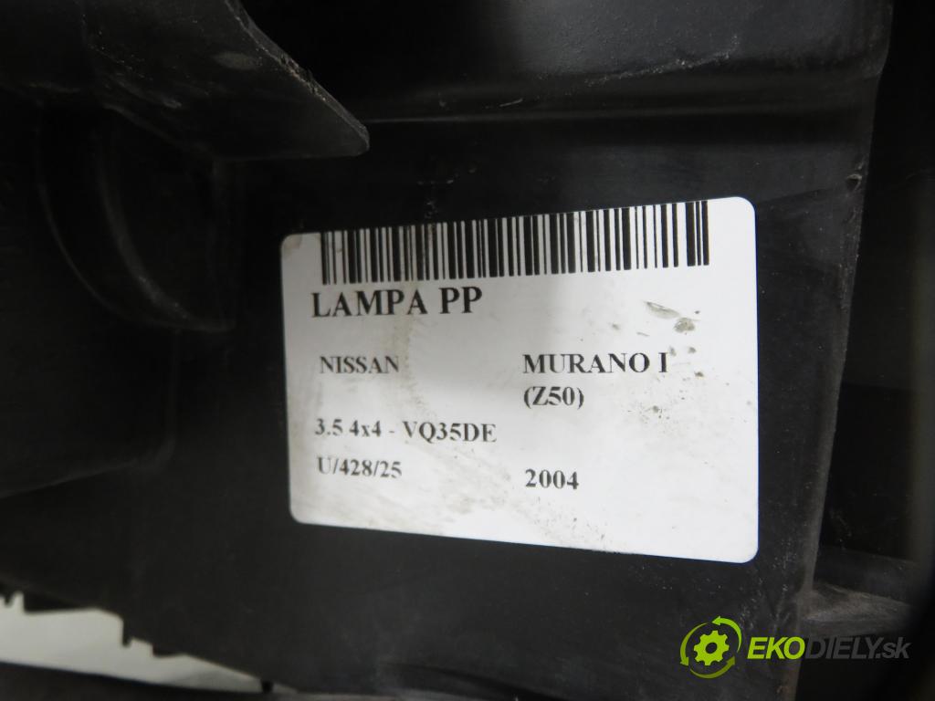 NISSAN MURANO I (Z50) SUV 2004 172,00 3.5 4x4 234 3498,00 Svetlo PP