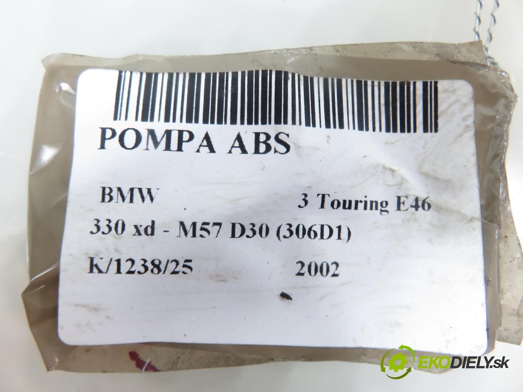 BMW 3 Touring (E46) KOMBI 2002 0,00 330 xd - M57 D30 (306D1) 2926,00 Pumpa ABS 6757019 ; 0265950066 ; 0265225152 (Pumpa ABS)