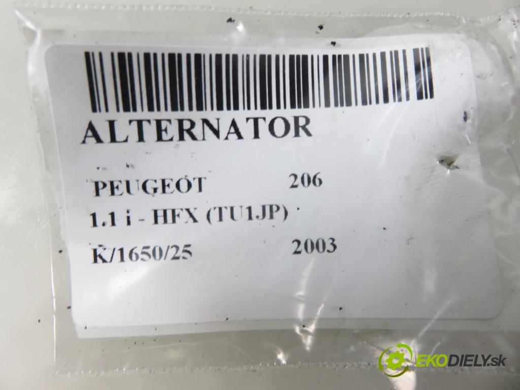 PEUGEOT 206 liftback (2A/C) HB 2003 440,00 1.1 i - HFX (TU1JP) 1124,00 Alternátor 9644927080 (Alternátor)