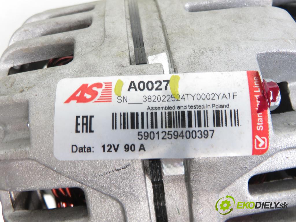 SEAT IBIZA III (6L1) HB 2003 55,00 1.4 TDI 75 - AMF 1422,00 Alternátor A0027 (Alternátor)