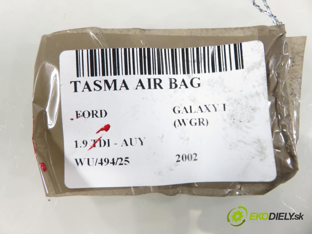 FORD GALAXY (WGR) VAN 2002 85,00 1.9 TDI PD 115 - AUY 1896,00 PÁSKA: air BAG 1J0959654AR
