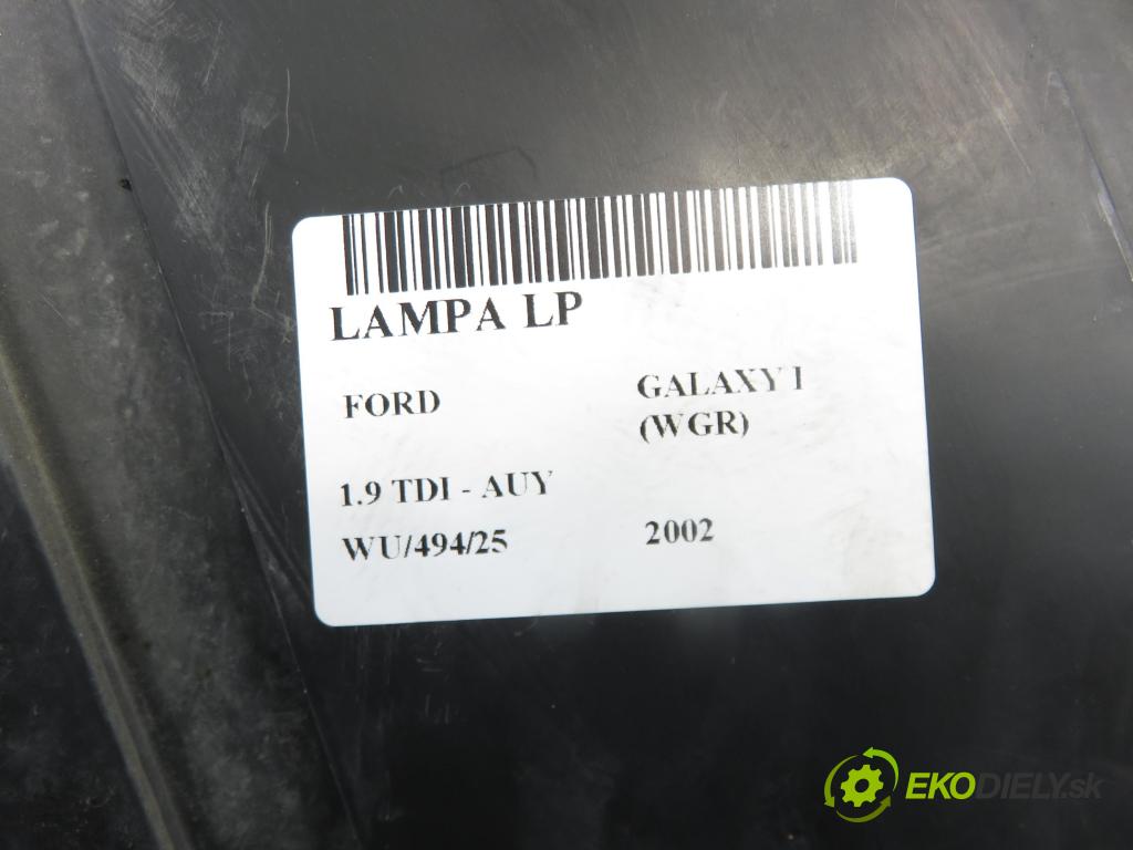 FORD GALAXY (WGR) VAN 2002 85,00 1.9 TDI PD 115 - AUY 1896,00 světlo LP 0301183201
