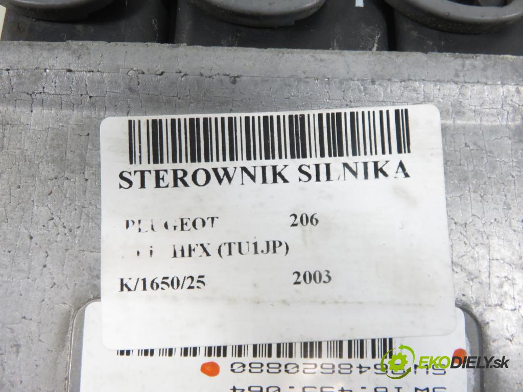 PEUGEOT 206 liftback (2A/C) HB 2003 440,00 1.1 i - HFX (TU1JP) 1124,00 Riadiaca jednotka Motor IAW48P276 ; HW9645989480 ; SW9648620880