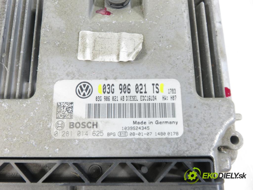 VW GOLF PLUS (5M1, 521) HB 2008 77,00 1.9 TDI - BLS 1896,00 Riadiaca jednotka Motor 03G906021TS