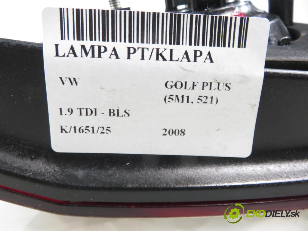 VW GOLF PLUS (5M1, 521) HB 2008 77,00 1.9 TDI - BLS 1896,00 Svetlo pravé zadné kufor 5M0945094J