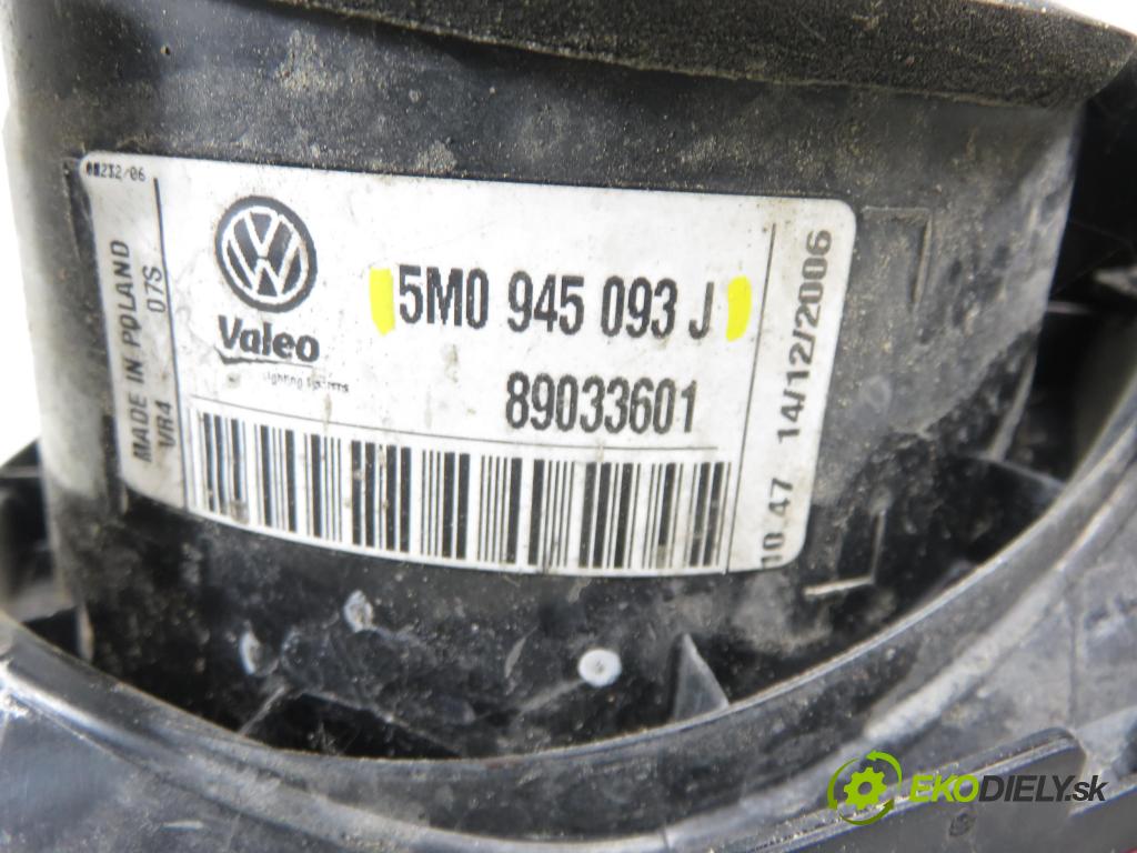 VW GOLF PLUS (5M1, 521) HB 2008 77,00 1.9 TDI - BLS 1896,00 Svetlo ľavé zadné kufor 5M0945093J