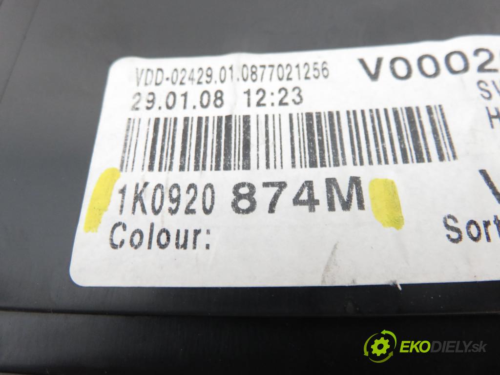 VW GOLF PLUS (5M1, 521) HB 2008 77,00 1.9 TDI - BLS 1896,00 Prístrojovka elektrický 1K0920874M
