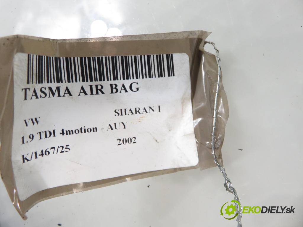 VW SHARAN (7M8, 7M9, 7M6) MINIVAN 2002 85,00 1.9 TDI PD 115 4motion - AUY 1896,00 PÁSKA: air BAG 1J0959654AP
