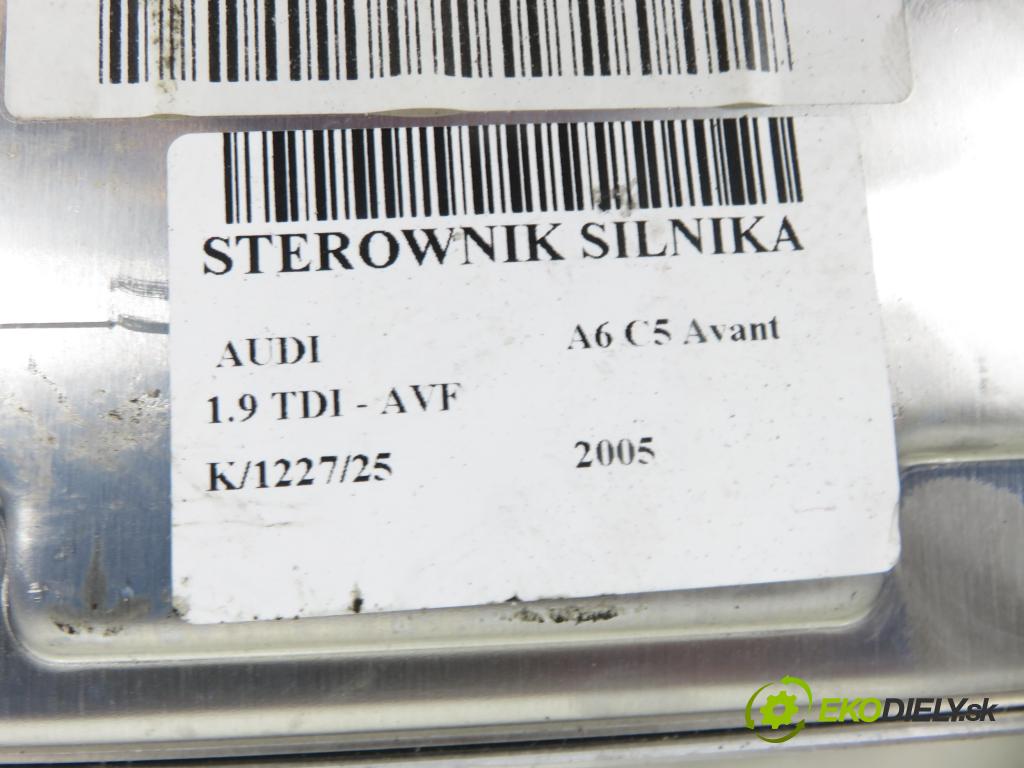 AUDI A6 Avant (4B5, C5) KOMBI 2005 96,00 1.9 TDI - AVF 1896,00 Riadiaca jednotka Motor 038906019LM ; 0281011213