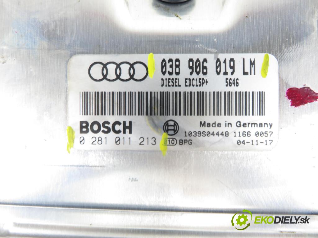 AUDI A6 Avant (4B5, C5) KOMBI 2005 96,00 1.9 TDI - AVF 1896,00 Riadiaca jednotka Motor 038906019LM ; 0281011213