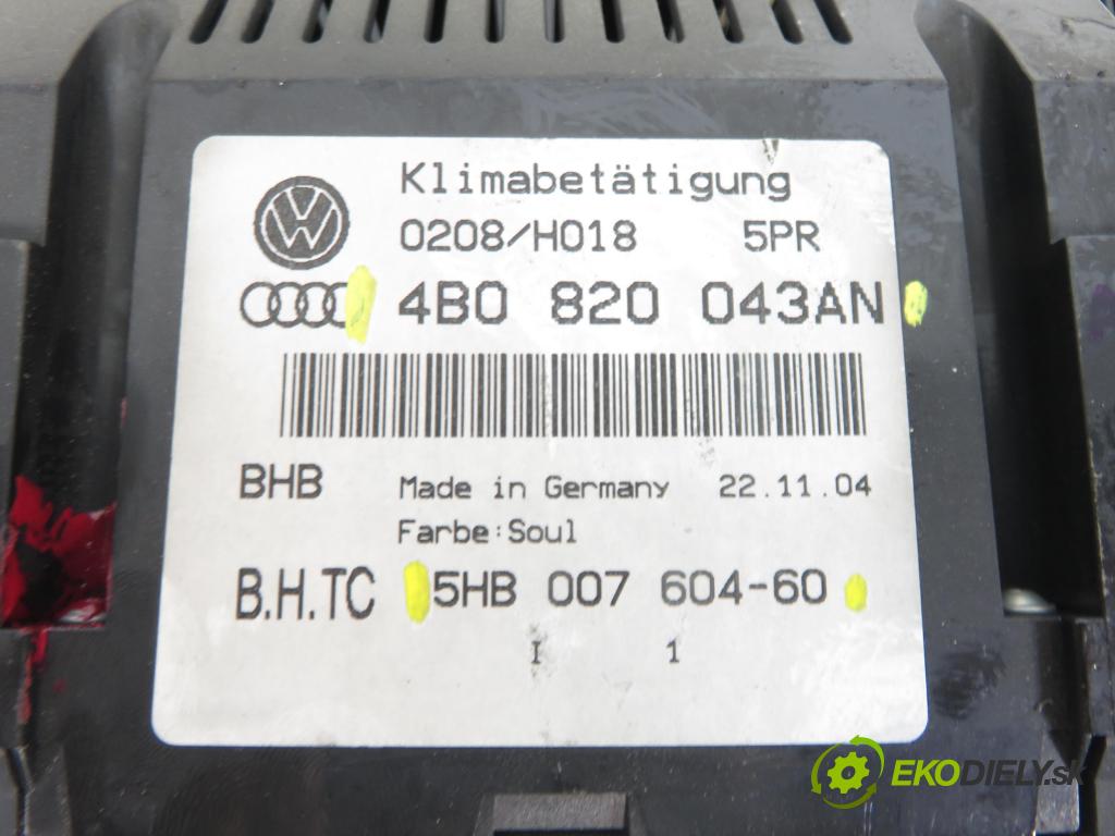 AUDI A6 Avant (4B5, C5) KOMBI 2005 96,00 1.9 TDI - AVF 1896,00 Panel kúrenia KLIMATRONIK 4B0820043AN ; 5HB00760460