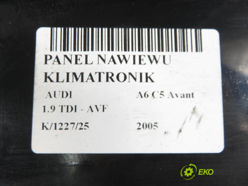AUDI A6 Avant (4B5, C5) KOMBI 2005 96,00 1.9 TDI - AVF 1896,00 Panel kúrenia KLIMATRONIK 4B0820043AN ; 5HB00760460
