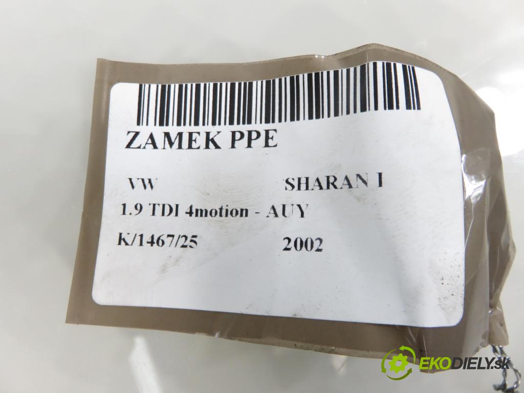 VW SHARAN (7M8, 7M9, 7M6) MINIVAN 2002 85,00 1.9 TDI PD 115 4motion - AUY 1896,00 zámok PPE