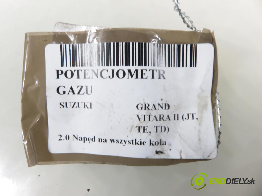 SUZUKI GRAND VITARA II (JT, TE, TD) SUV 2005 103,00 2.0 140 (JB420W) - J20A 1995,00 Potenciometer plynu 6PV00907400 ; I590065J01 (Potenciometer plynového pedálu)