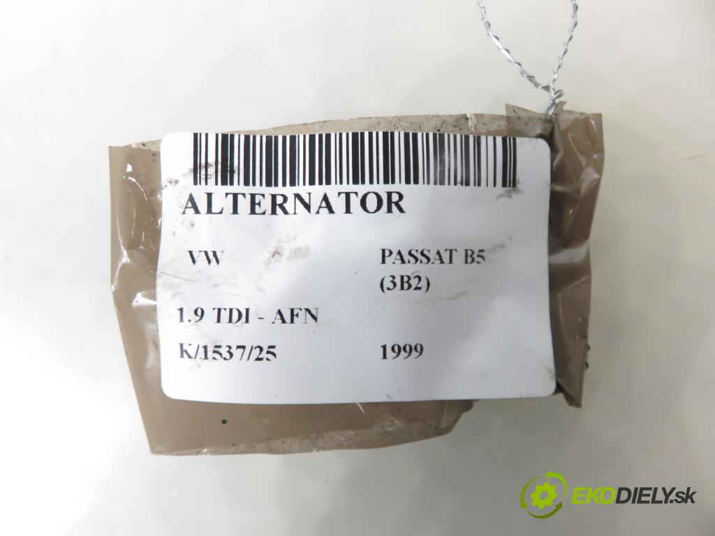 VW PASSAT B5 (3B2) SEDAN 1999 81,00 1.9 TDI 110 - AFN 1896,00 Alternátor  (Alternátor)