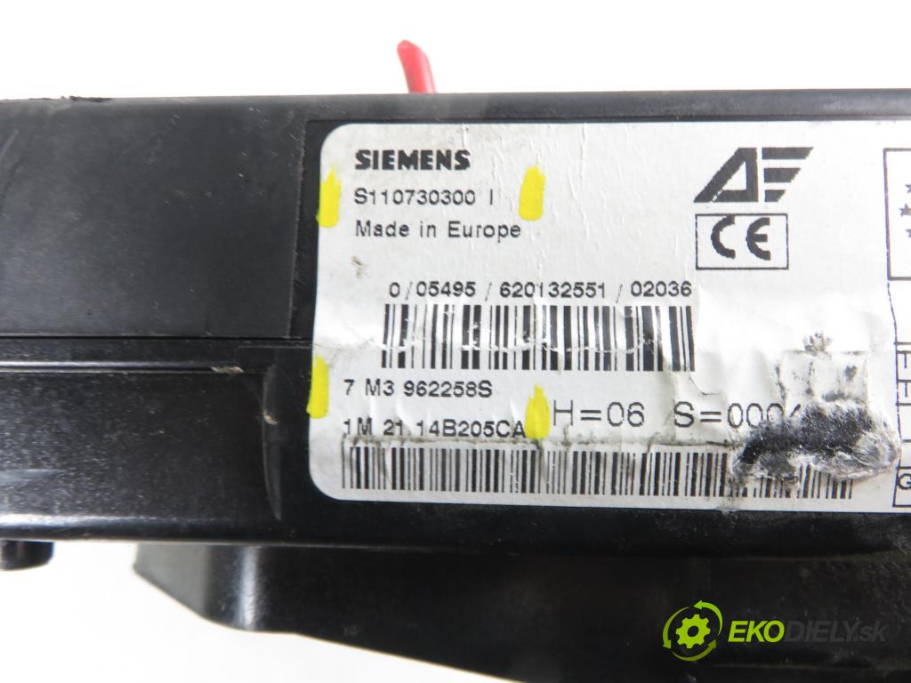 VW SHARAN (7M8, 7M9, 7M6) MINIVAN 2002 85,00 1.9 TDI PD 115 4motion - AUY 1896,00 MODUL BSI 7M3962258S ; S110730300I