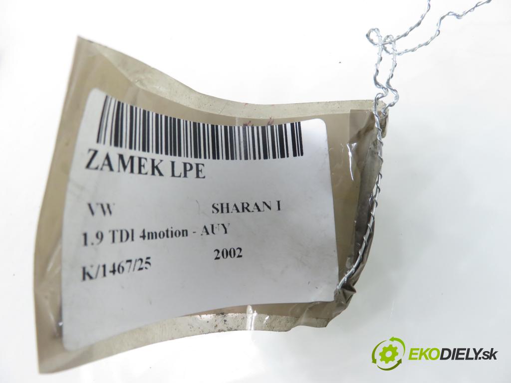 VW SHARAN (7M8, 7M9, 7M6) MINIVAN 2002 85,00 1.9 TDI PD 115 4motion - AUY 1896,00 zámok 