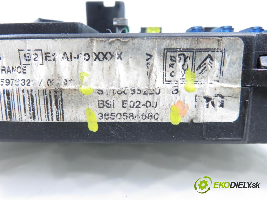 PEUGEOT 206 liftback (2A/C) HB 2003 55,00 1.4 75 - KFW 1360,00 MODUL BSI S116085220B ; 9650584680