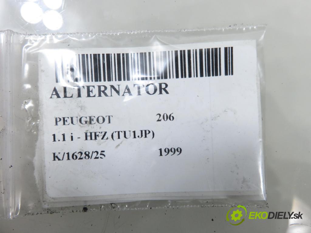 PEUGEOT 206 liftback (2A/C) HB 1999 44,00 1.1 60 - HFZ 1124,00 Alternátor 9633782580 (Alternátor)