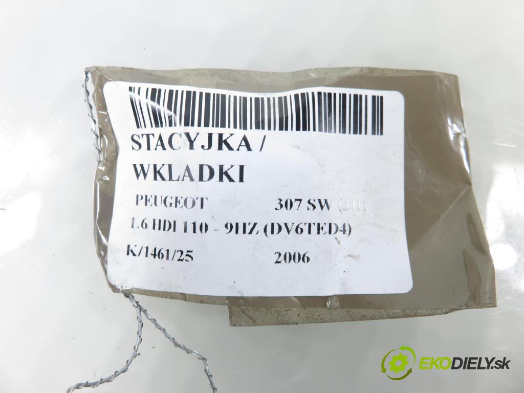 PEUGEOT 307 SW (3H) KOMBI 2006 80,00 1.6 HDI 110 - 9HZ (DV6TED4) 1560,00 spínačka / VLOŽKY 9663123280