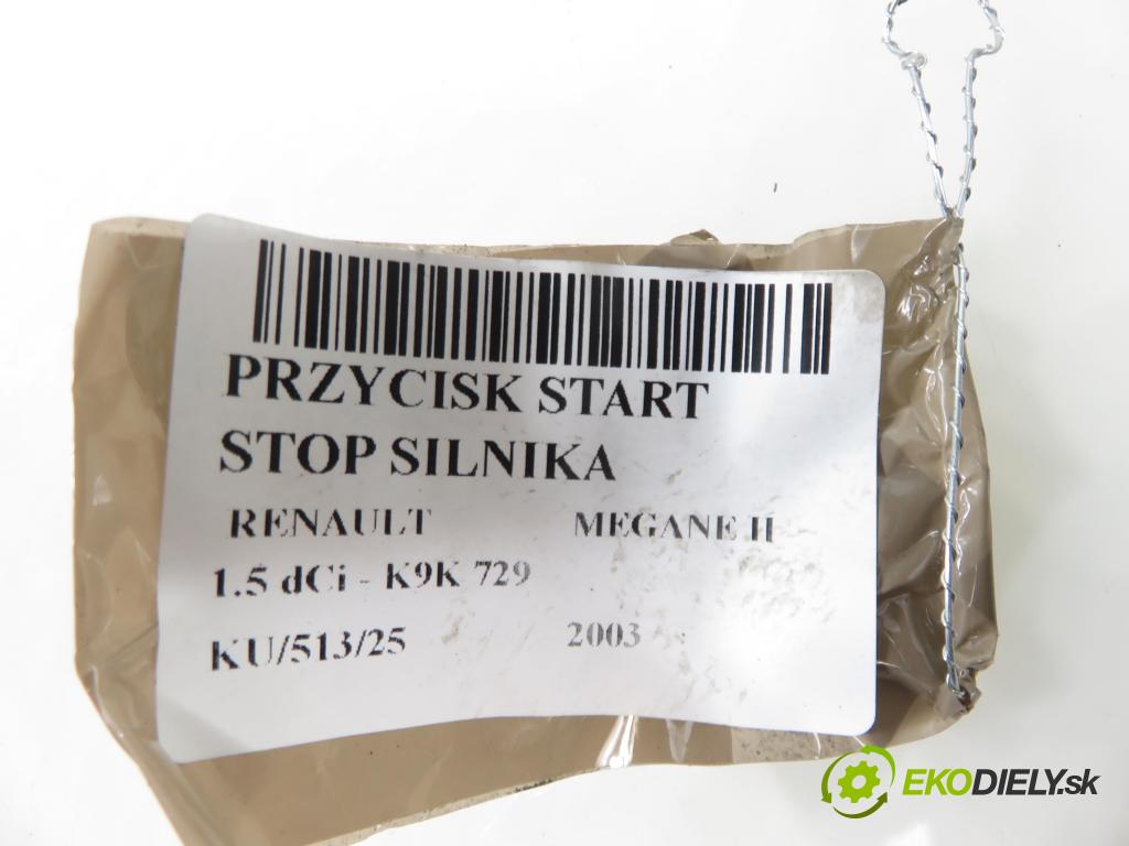 RENAULT MEGANE II (BM0/1_, CM0/1_) HB 2003 74,00 1.5 dCi - K9K 729 1461,00 vypínač Start brzdových svetiel Motor