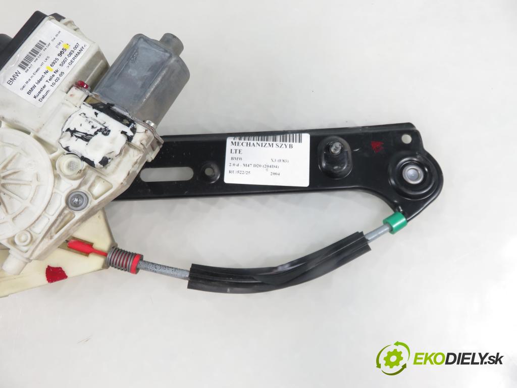 BMW X3 (E83) SUV 2004 110,00 2.0 d 150 - M47 D20 (204D4) 1995,00 Mechanizmus okien 6925965